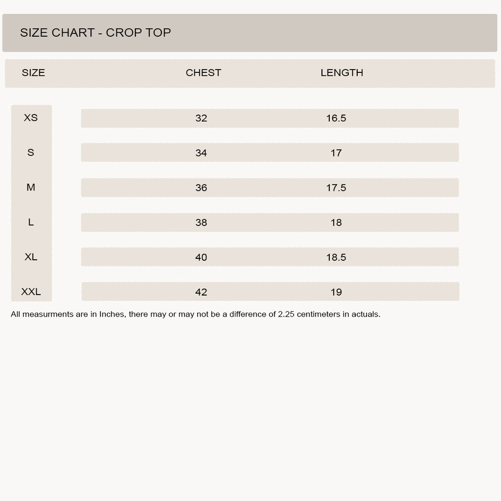 180 GSM Regular Fit Crop Top