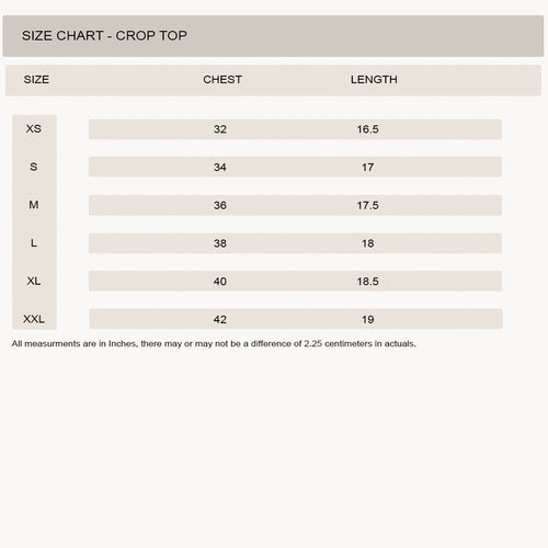 180 GSM Regular Fit Crop Top